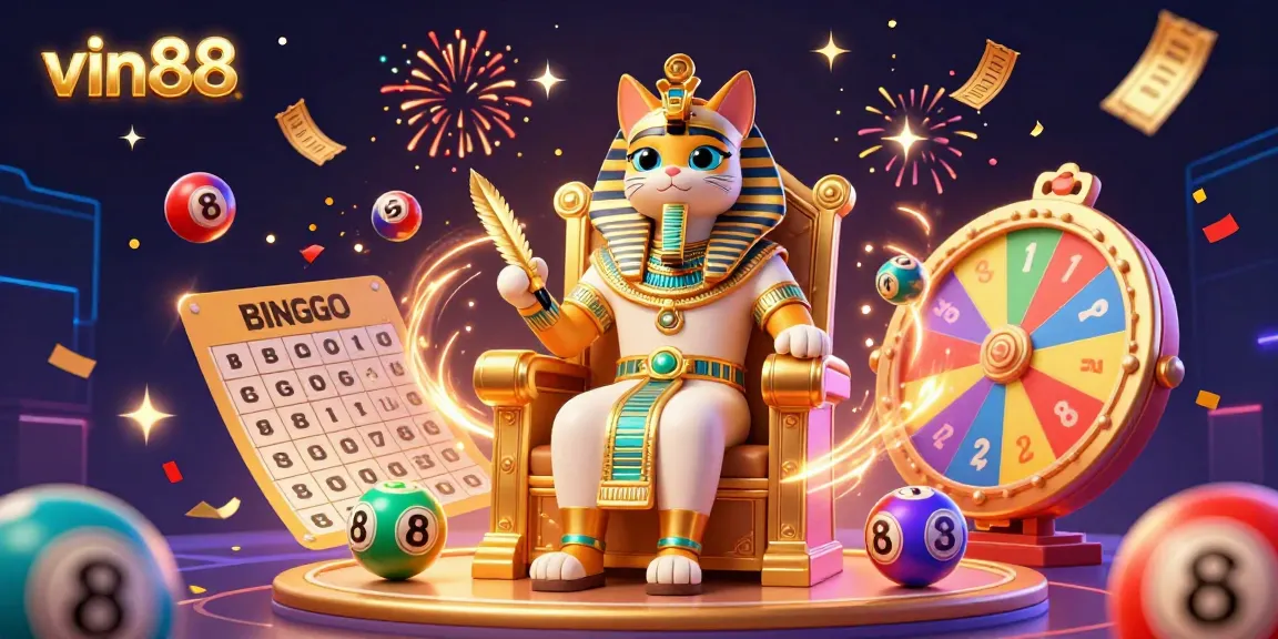 Celebrate with exciting lottery actions at vin88, showcasing vibrant characters and dynamic game elements.