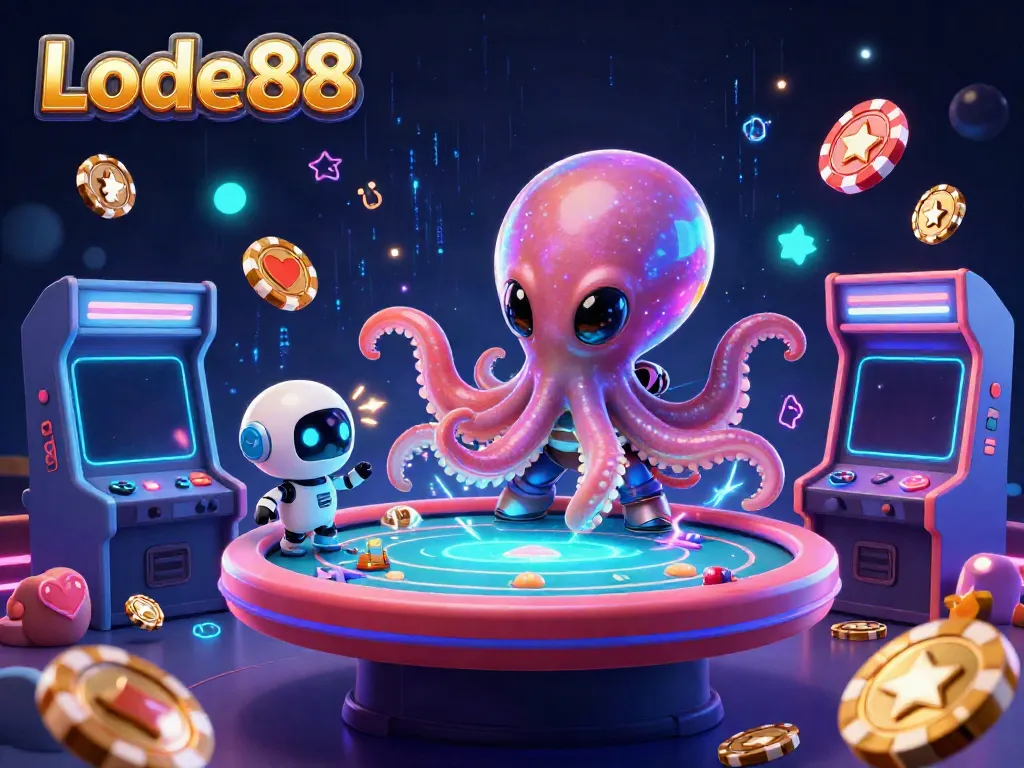 Experience thrilling gameplay at Lode88 with alien characters and holographic poker tables.